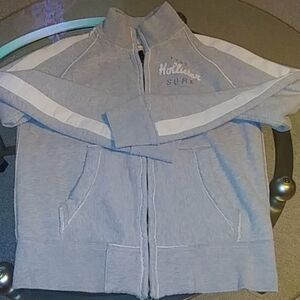 𝅺hollister California Men's Medium grey hoodie